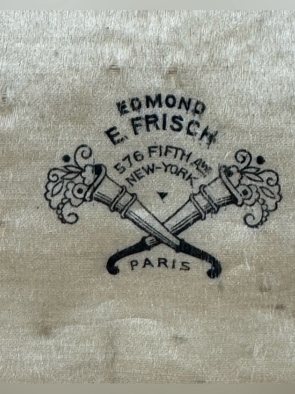 Vintage Edmond E. Frisch Jewelry Presentation Box Fifth Ave New York Paris